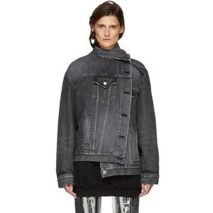Black Balenciaga Denim Jacket ASO Kendall Jenner
